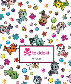 Тетрадь ученическая в клетку для младших классов «tokidoki. Единорожки», А5, 12 листов