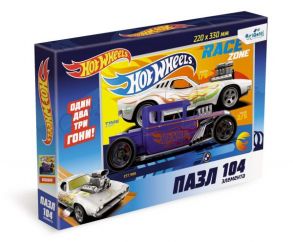 Пазл 104 эл. Hot Wheels. Территория скорости