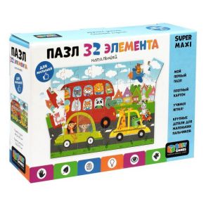 Baby Games. Пазл.32 напольный. Весёлая дорога. Арт.06568