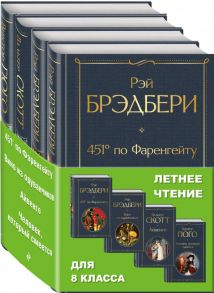 Летнее чтение для 8 класса (комплект из 4 книг: "451' по Фаренгейту", "Вино из одуванчиков", "Айвенго", "Человек, который смеется") - Брэдбери Рэй, Скотт Вальтер, Гюго Виктор