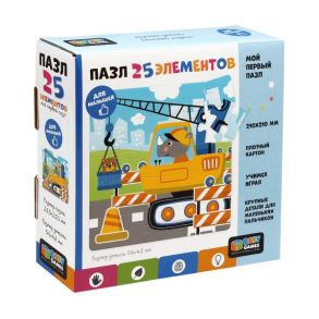 Baby Games.Пазл. 25Эл.Подъёмный кран. 06743