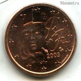 Франция 1 евроцент 2003