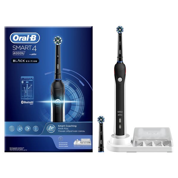 Электрическая зубная щетка Oral-B Smart 4 4000N (D601.525.3), black edition