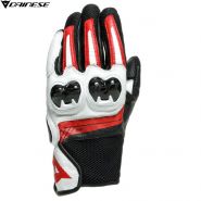 Перчатки Dainese MIG 3, Черно-бело-красные