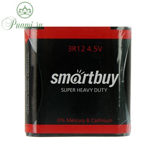 Батарейка солевая Smartbuy Super Heavy Duty, 3R12-1S, 4.5В, спайка, 1 шт.