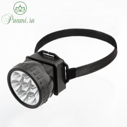 Фонарь налобный "Мастер К.", 7 LED, 1 режим, 3 АА, 7.5х6.3 см