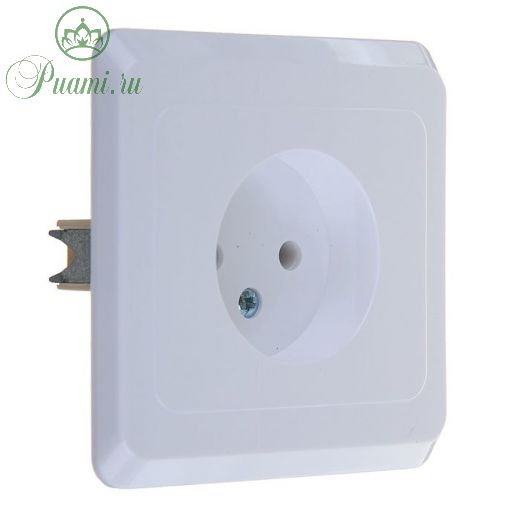Розетка SE "Этюд", 16 А, 250 В, встраиваемая, без з/к, IP20, белая, PC16-001B
