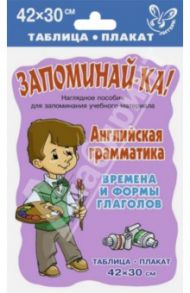 Английская грамматика. Времена и формы глаголов. Таблица-плакат