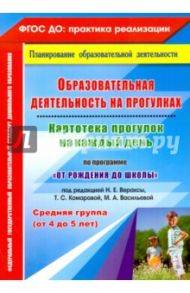 Образовательная деятельность на прогулках. Картотека прогулок на каждый день. Сред. группа. ФГОС ДО / Небыкова Ольга Николаевна, Батова Ирина Сергеевна