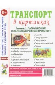 Транспорт в картинках. Выпуск 1. Пассажирский и железнодорожный транспорт. Наглядное пособие