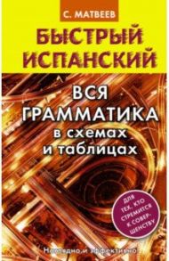 Быстрый испанский. Вся грамматика в схемах и таблицах / Матвеев Сергей Александрович