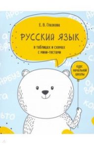 Русский язык в таблицах и схемах с мини-тестами. Курс начальной школы / Глазкова Елена Владимировна