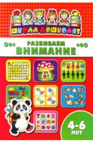 Книжка РАЗВИВАЕМ ВНИМАНИЕ. 4-6 лет (45011)