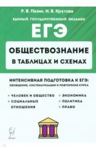 ЕГЭ. Обществознание в таблицах и схемах. Интенсивная подготовка / Пазин Роман Викторович, Крутова Ирина Владимировна