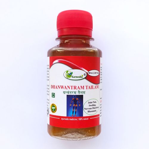 Масло Дханвантрам Тайлам | Dhanvantram oil | 100 мл | Karmeshu