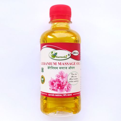 Масло массажное Герань | Geranium massage oil | 250 мл | Karmeshu