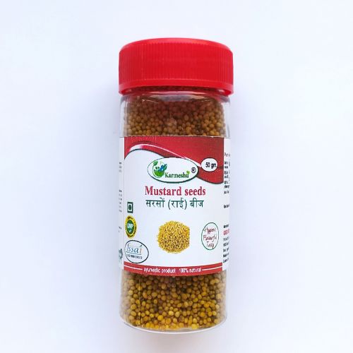 Горчица желтая семена | Mustard seeds | 50 г | Karmeshu