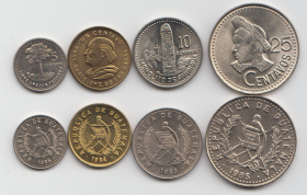 Гватемала Набор 4 монеты UNC