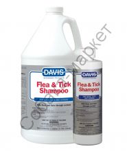 Шампунь противопаразитарный Flea&Tick Shampoo против блох и клещей Davis США