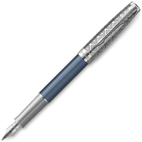 Parker Sonnet Premium - Metal Blue CT, перьевая ручка, F