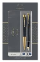 Набор подарочный Parker Urban Core - Muted Black GT, ручка перьевая+ручка шариковая