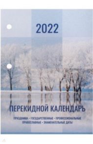 Календарь настольный перекидной на 2022 год Природа, 160 листов
