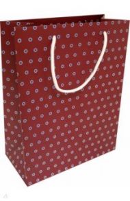 Пакет подарочный Men's pattern, бордовый