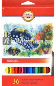 Карандаши цветные акварельные "Рыбки" (36 цветов) (3719(04KS)