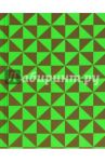 Записная книжка "Треугольники на зеленом" (80 листов, твердый переплет) (43169)