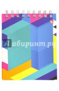 Скетчбук "Яркая геометрия" (80 листов, А6, евроспираль) (ТС6804321)