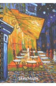 Скетчбук "Ван Гог. Ночная терраса кафе" (А5, 100 листов, нелинованный) (02877)