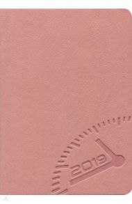Ежедневник датированный на 2019 год "Буйвол" (А6+, 176 листов, розовый) (47708)