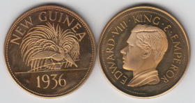 Новая Гвинея 1 крона 1936 год Бронза