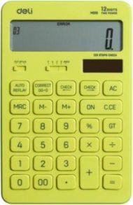 Калькулятор настольный, 12-разрядный, желтый