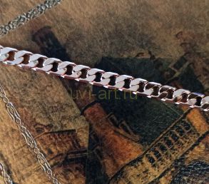 Позолоченный браслет с имитацией алмазной грани, 6 мм (арт. 250366)
