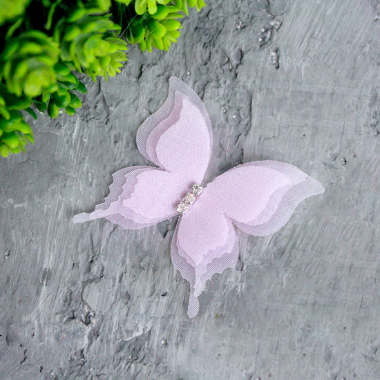 Аксессуар для кукол - бабочка розовая, 5 см.