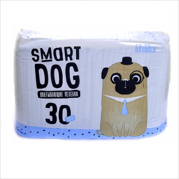Впитывающие пеленки для собак Smart Dog 60х60, 30 шт
