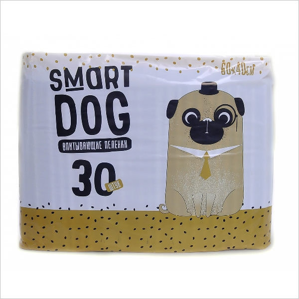 Впитывающие пеленки для собак Smart Dog 60х40, 30 шт