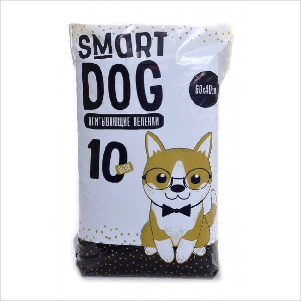 Впитывающие пеленки для собак Smart Dog 60х40, 10 шт