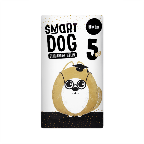 Впитывающие пеленки для собак Smart Dog 60х40, 5 шт