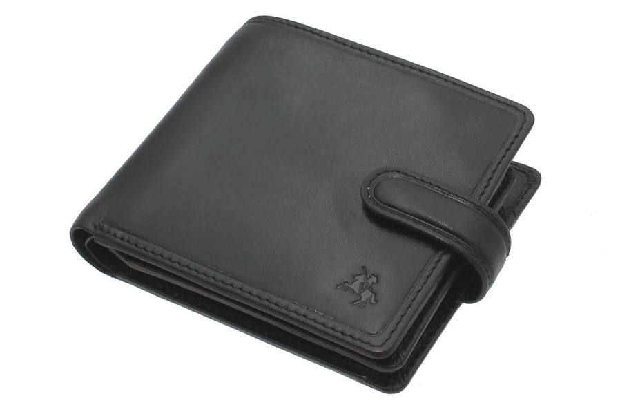 Кожаный бумажник с RFID защитой Visconti TSC42 Black