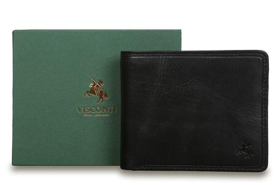 Кожаный бумажник Visconti TSC46 Black