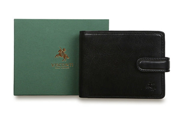 Кожаный бумажник Visconti TSC48 Black