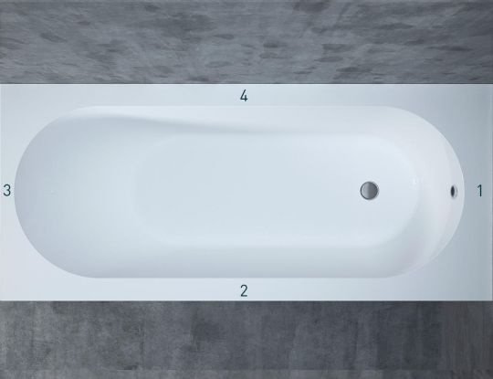 Встраиваемая ванна из искусственного камня Salini Ornella 170х75 ФОТО
