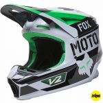 Fox V2 Nobil White/Black (2022) шлем внедорожный