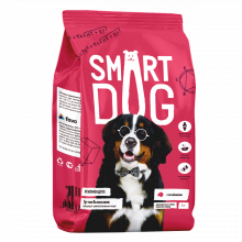 Smart Dog сухой корм для взрослых собак крупных пород, с ягненком, 18 кг