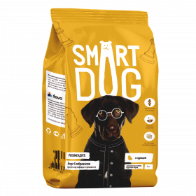 Smart Dog сухой корм для взрослых собак крупных пород, с курицей, 18 кг