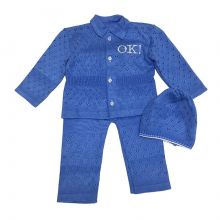 Костюм детский OK вязаный, цвет синий | К-2090