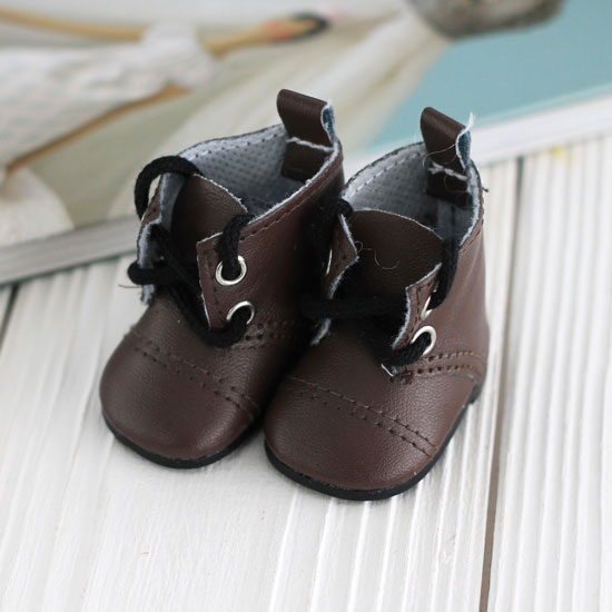 Обувь для кукол - сапоги 5 см (темно-коричневые)