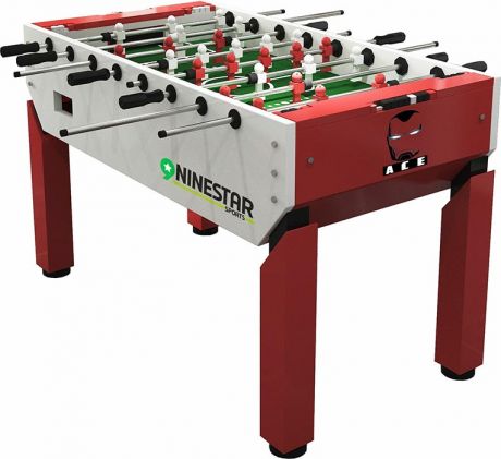 Игровой стол - футбол «Nine Star Iron Men» (151 x 82 x 42 см, красный)